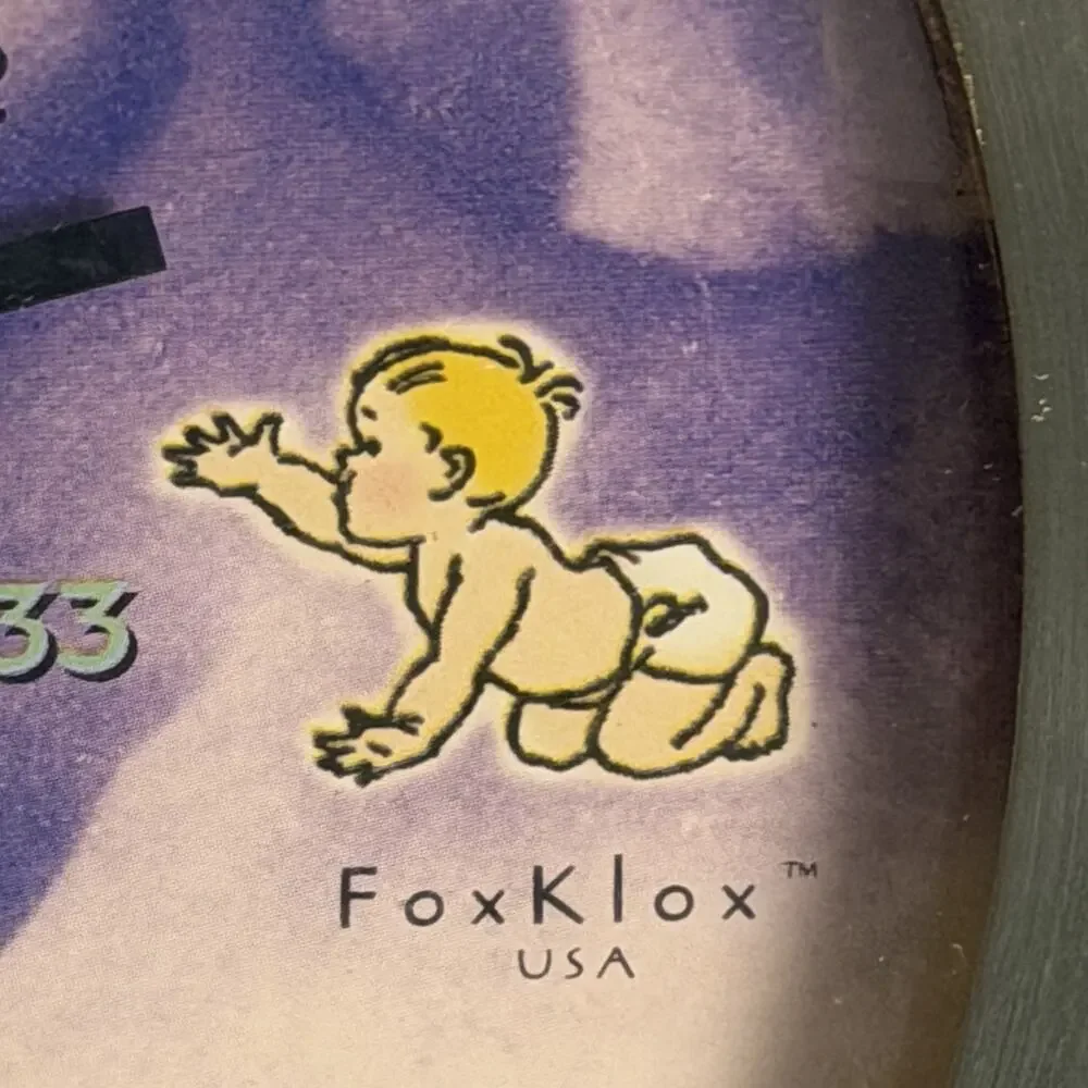 Vintage 1996 FoxKlox Biological Wall Clock 10